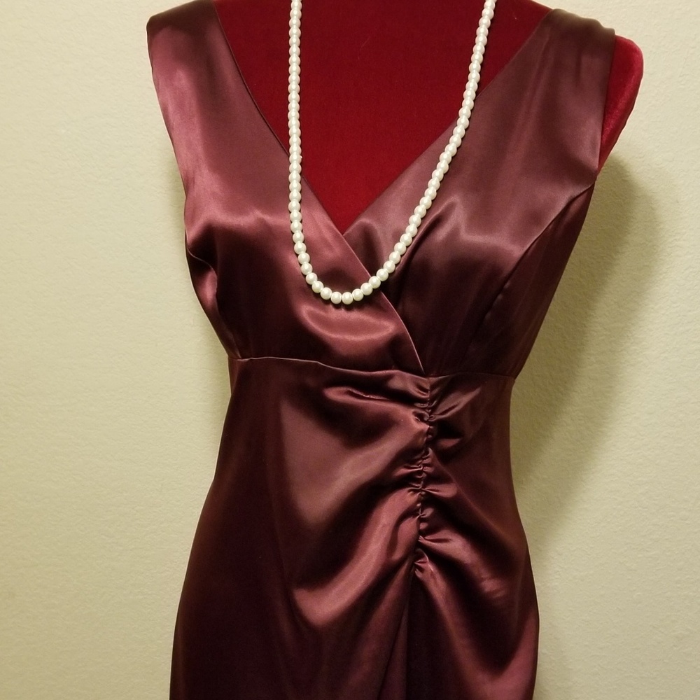Formal burgandy dress